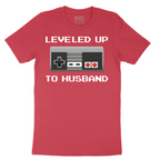 Leveled Up to Husband - Mens T-Shirt - Sizes S - 6XL