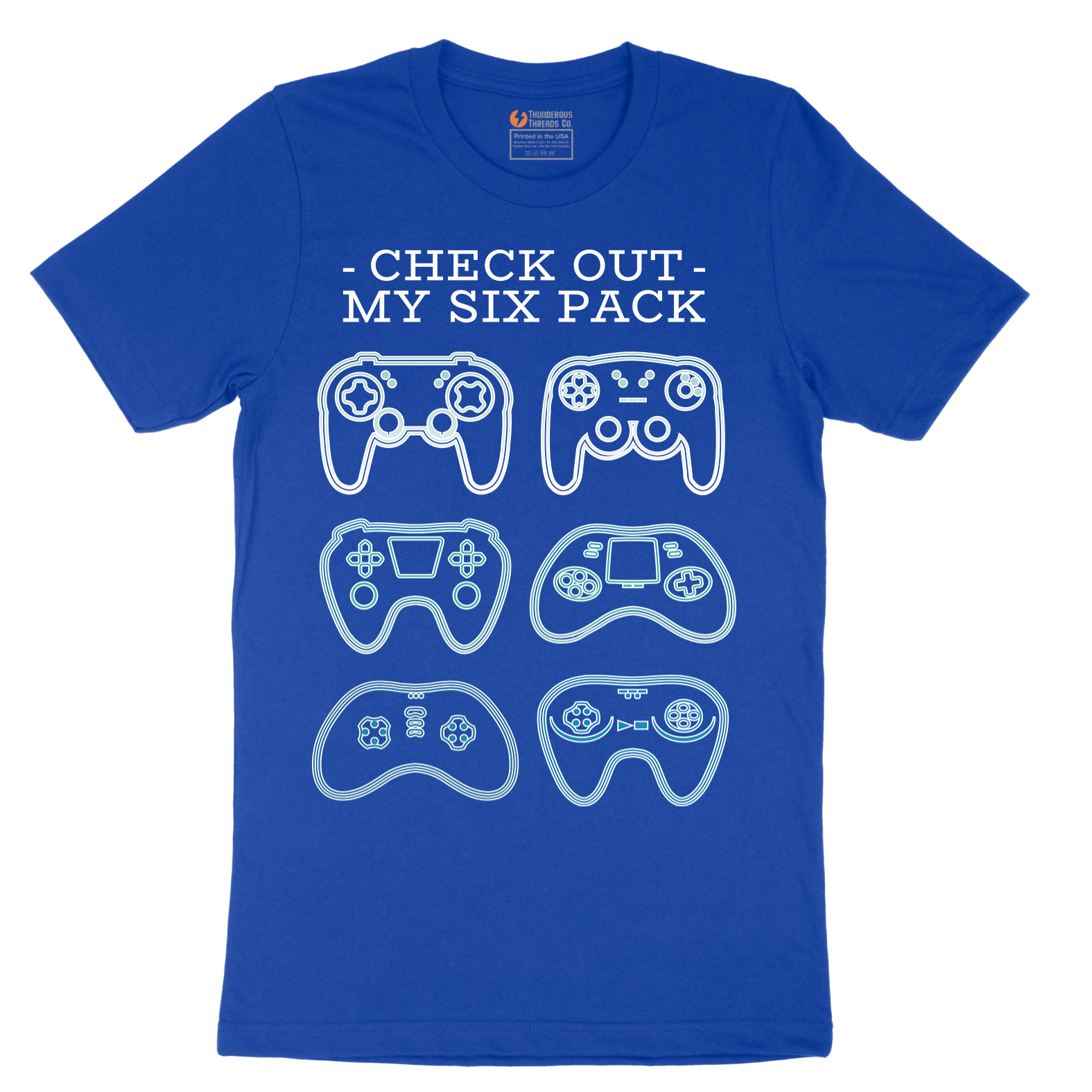 Check Out My Six Pack Video Game Version - Mens T-Shirt - Sizes S - 6XL
