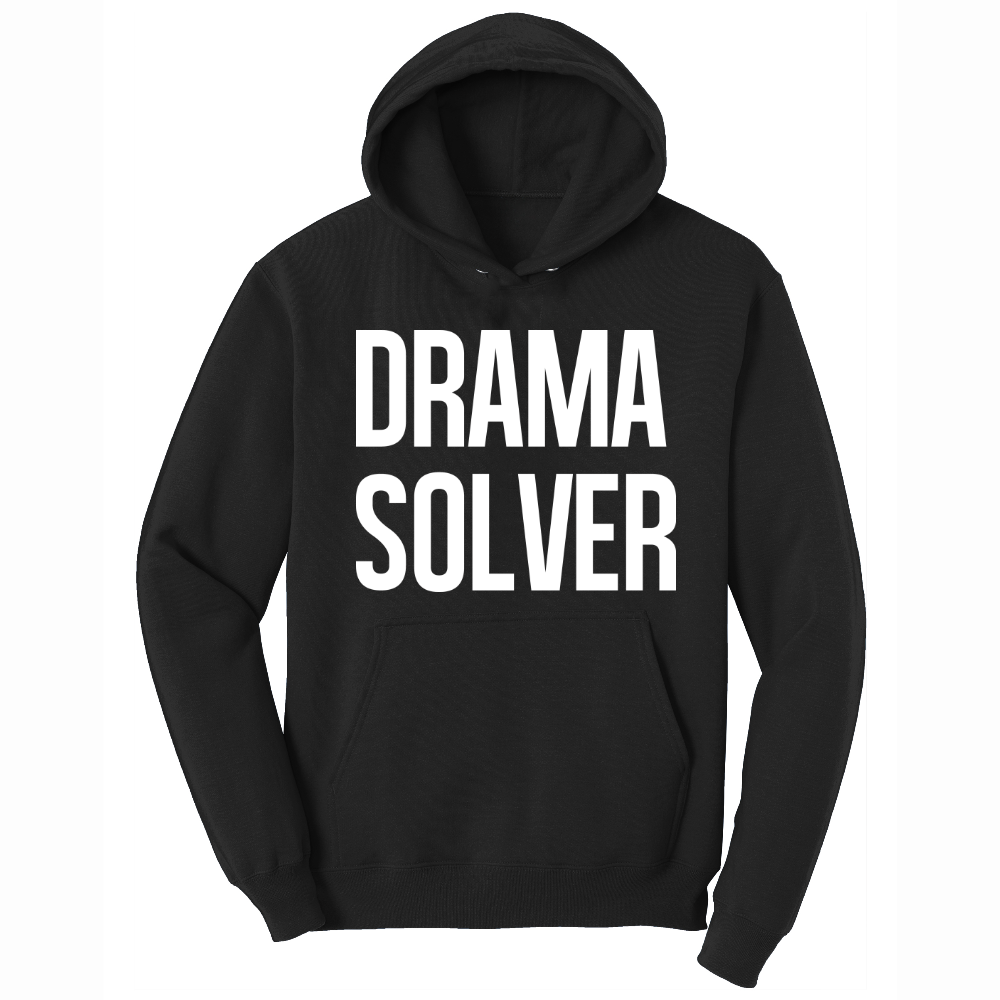 Drama Solver - Mens Big & Tall Hooded Sweatshirt - Sizes XLT - 4XLT