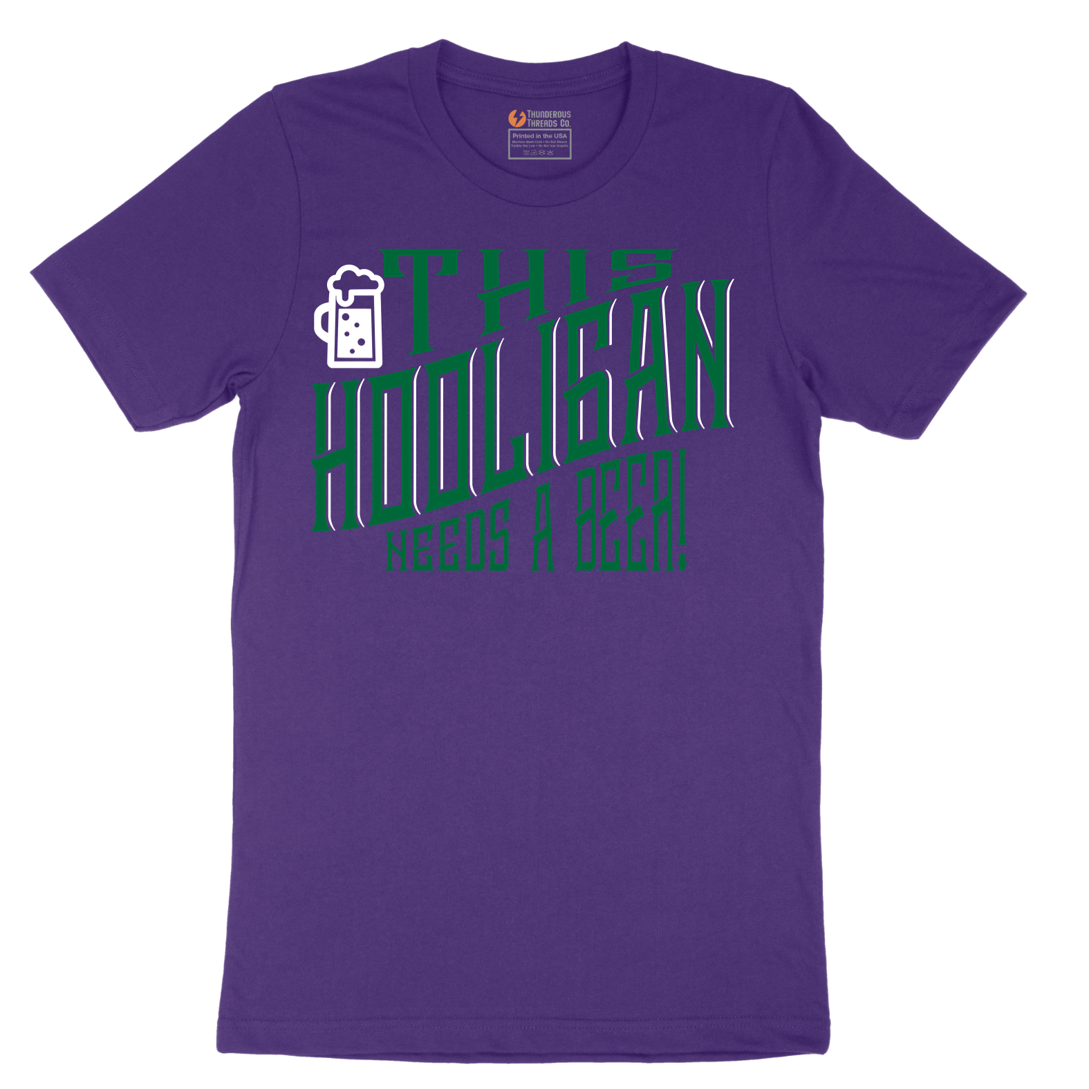 This Hooligan Needs a Beer - Mens T-Shirt - Sizes S - 6XL