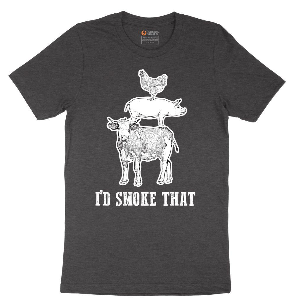 I'd Smoke That_Original Design - Mens T-Shirt - Sizes S - 6XL