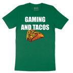 Gaming and Tacos - Mens T-Shirt - Sizes S - 6XL