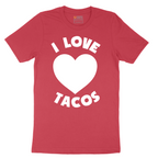 I Love Tacos - Mens T-Shirt - Sizes S - 6XL
