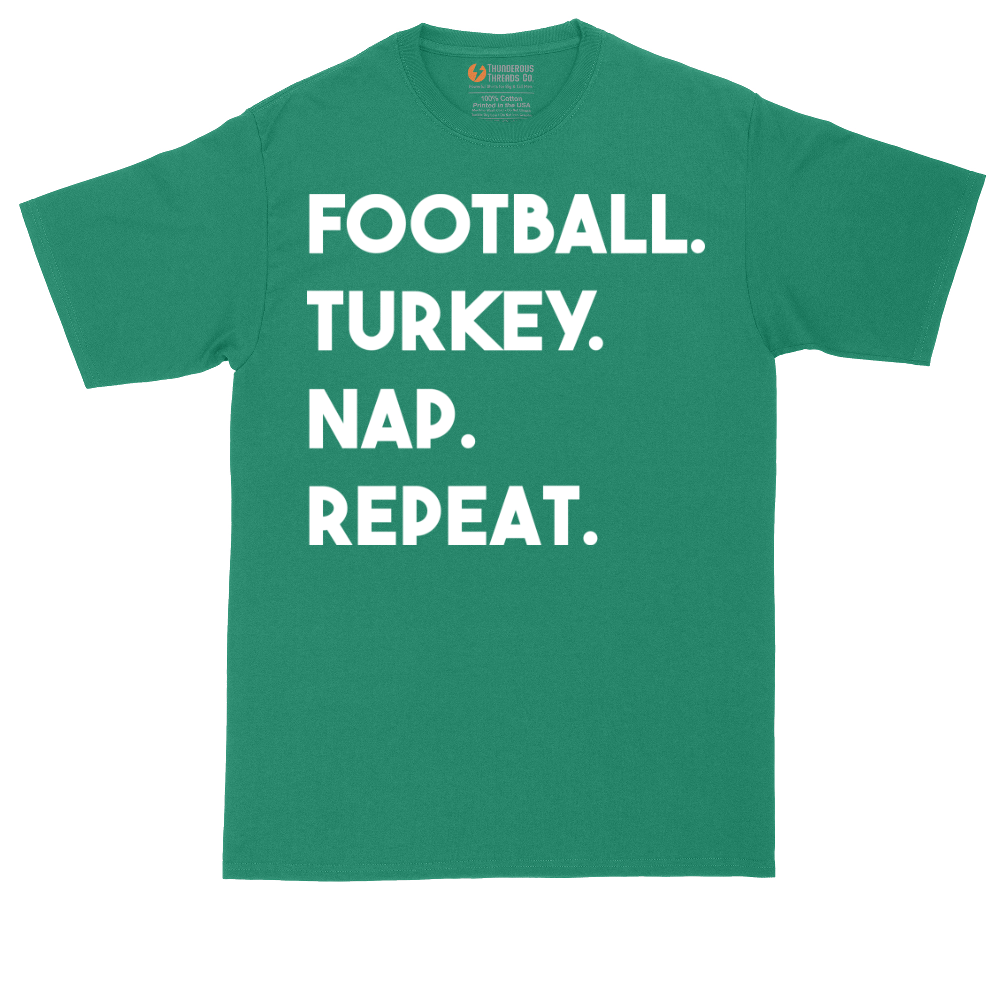 Football Turkey Nap Repeat | Mens Tall T-Shirt