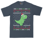 T-Rex Ugly Christmas Sweater | Mens Tall T-Shirt