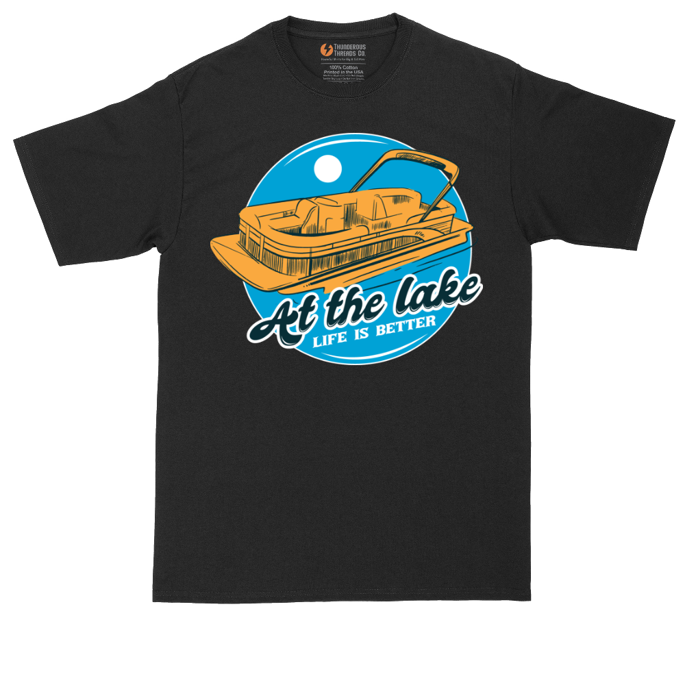 At the Lake Life is Better | Mens Tall T-Shirt