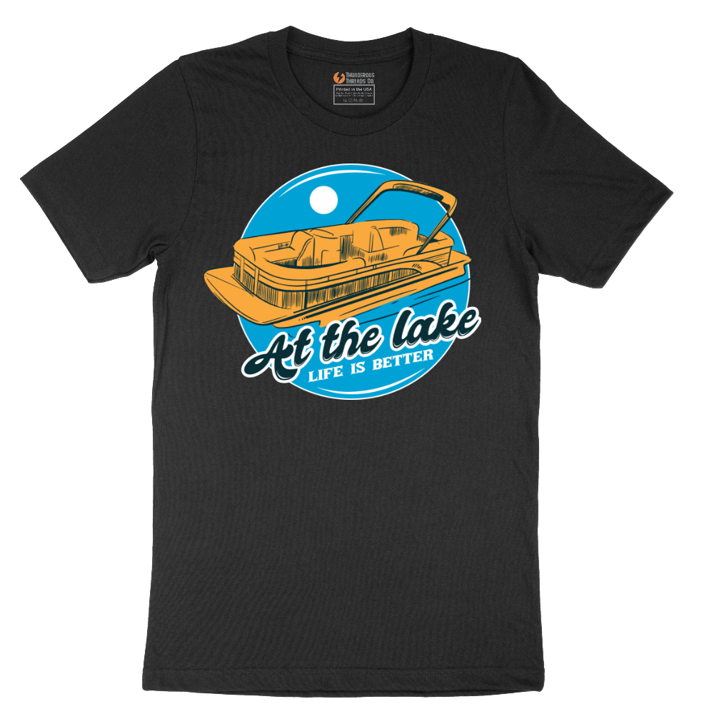 At the Lake Life is Better - Mens T-Shirt - Sizes S - 6XL
