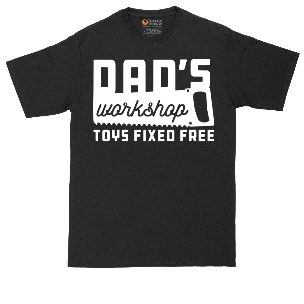 Dads Workshop Toys Fixed Free | Mens Tall T-Shirt