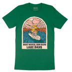 Boat Waves Sun Rays Lake Days - Mens T-Shirt - Sizes S - 6XL