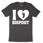 I Love Bigfoot - Mens T-Shirt - Sizes S - 6XL