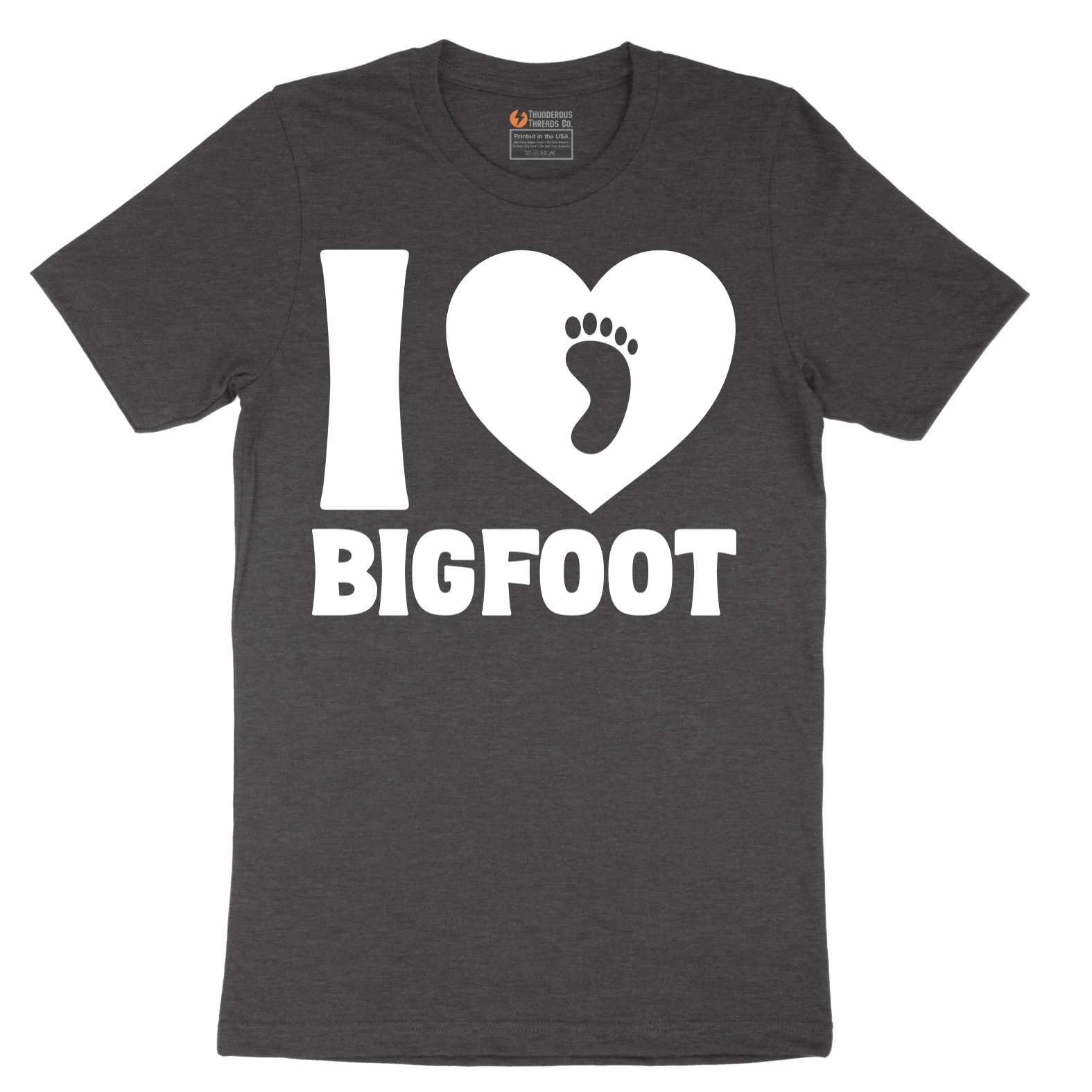 I Love Bigfoot - Mens T-Shirt - Sizes S - 6XL