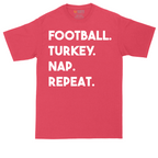 Football Turkey Nap Repeat | Mens Tall T-Shirt