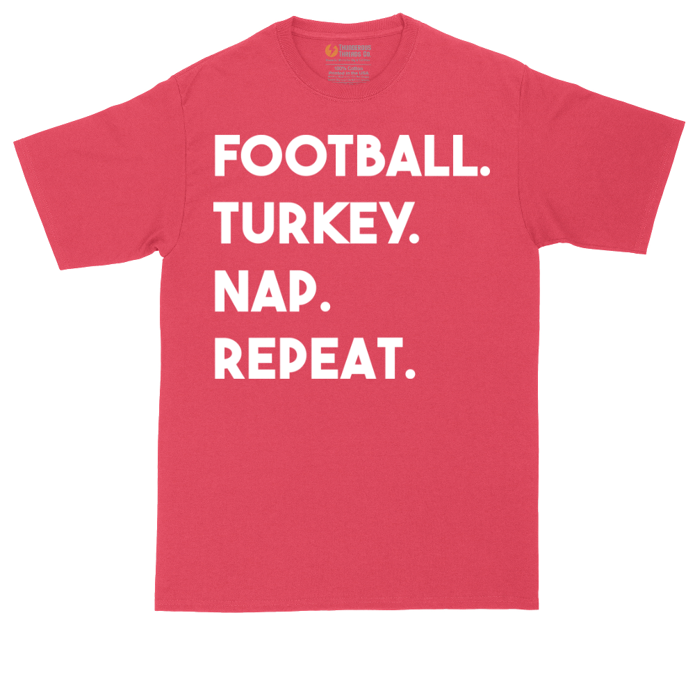 Football Turkey Nap Repeat | Mens Tall T-Shirt