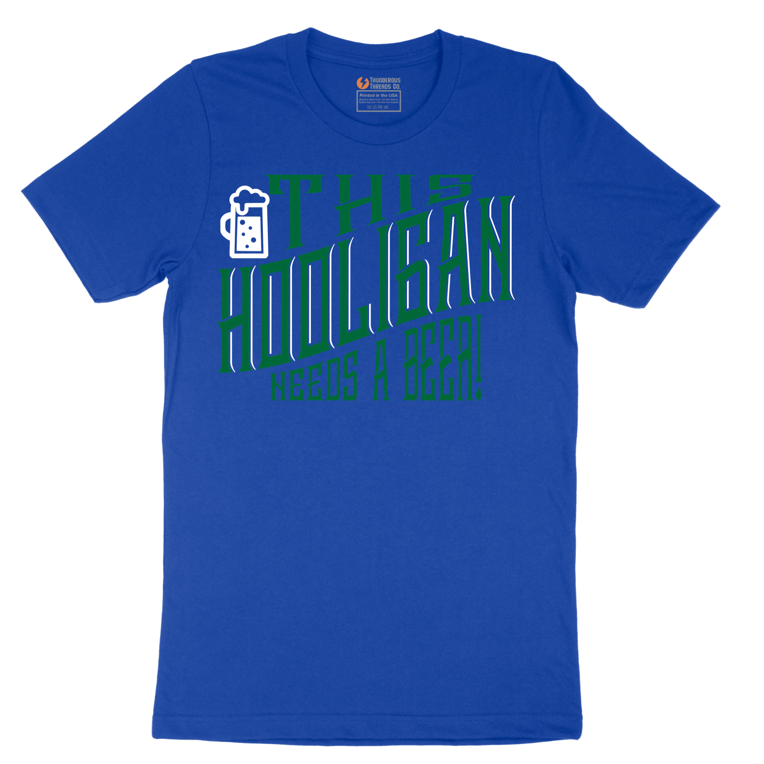This Hooligan Needs a Beer - Mens T-Shirt - Sizes S - 6XL