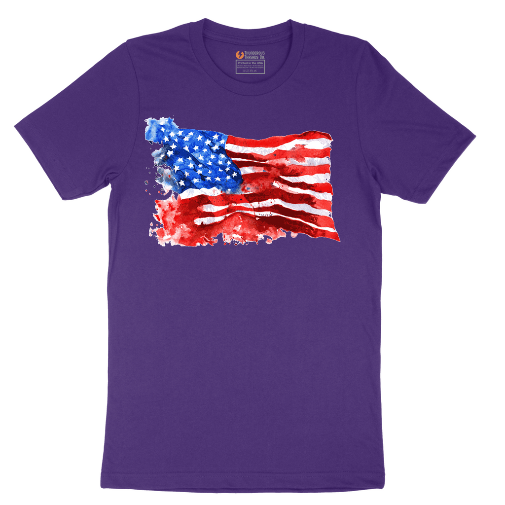 USA Flag Grunge - Mens T-Shirt - Sizes S - 6XL