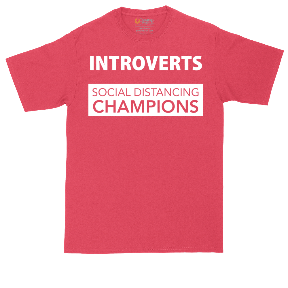 Introverts - Social Distancing Champions | Mens Tall T-Shirt