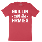 Grillin With the Homies - Mens T-Shirt - Sizes S - 6XL