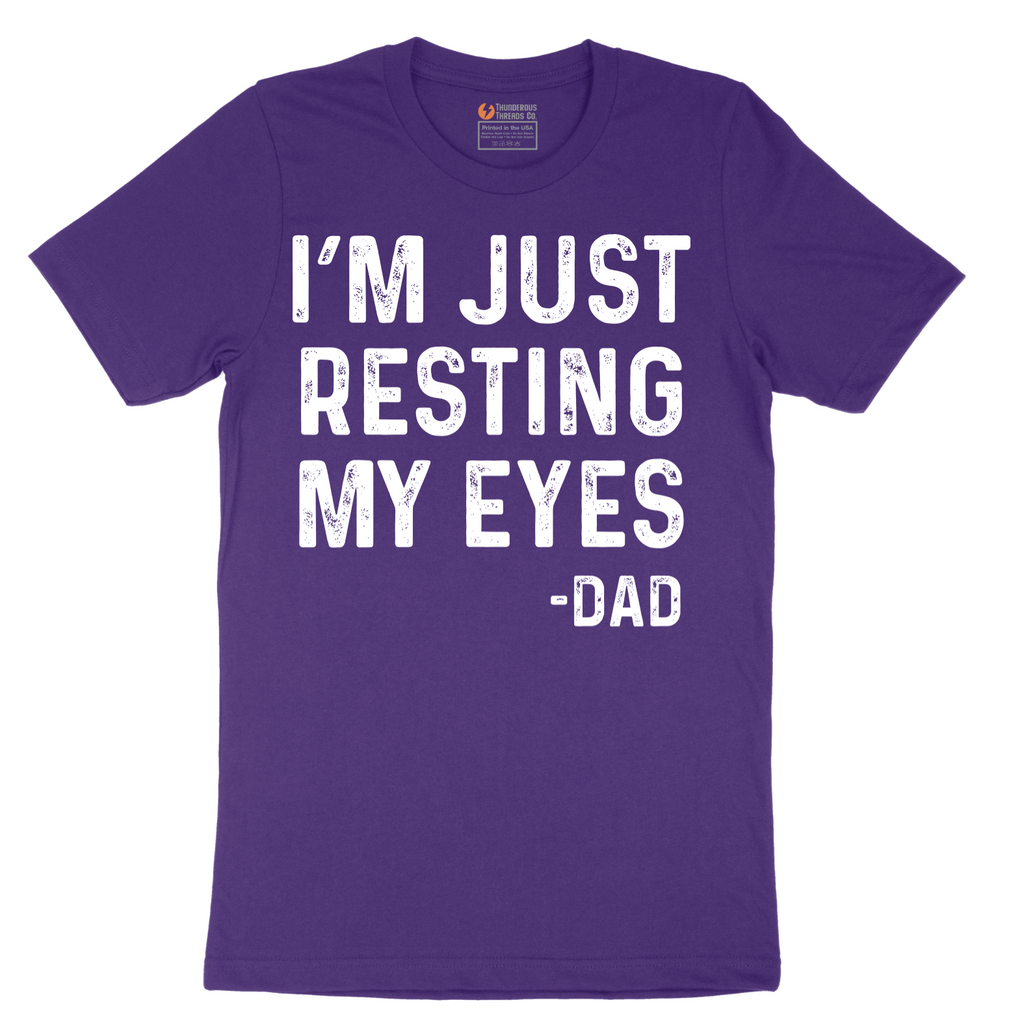 I'm Just Resting My Eyes - Mens T-Shirt - Sizes S - 6XL