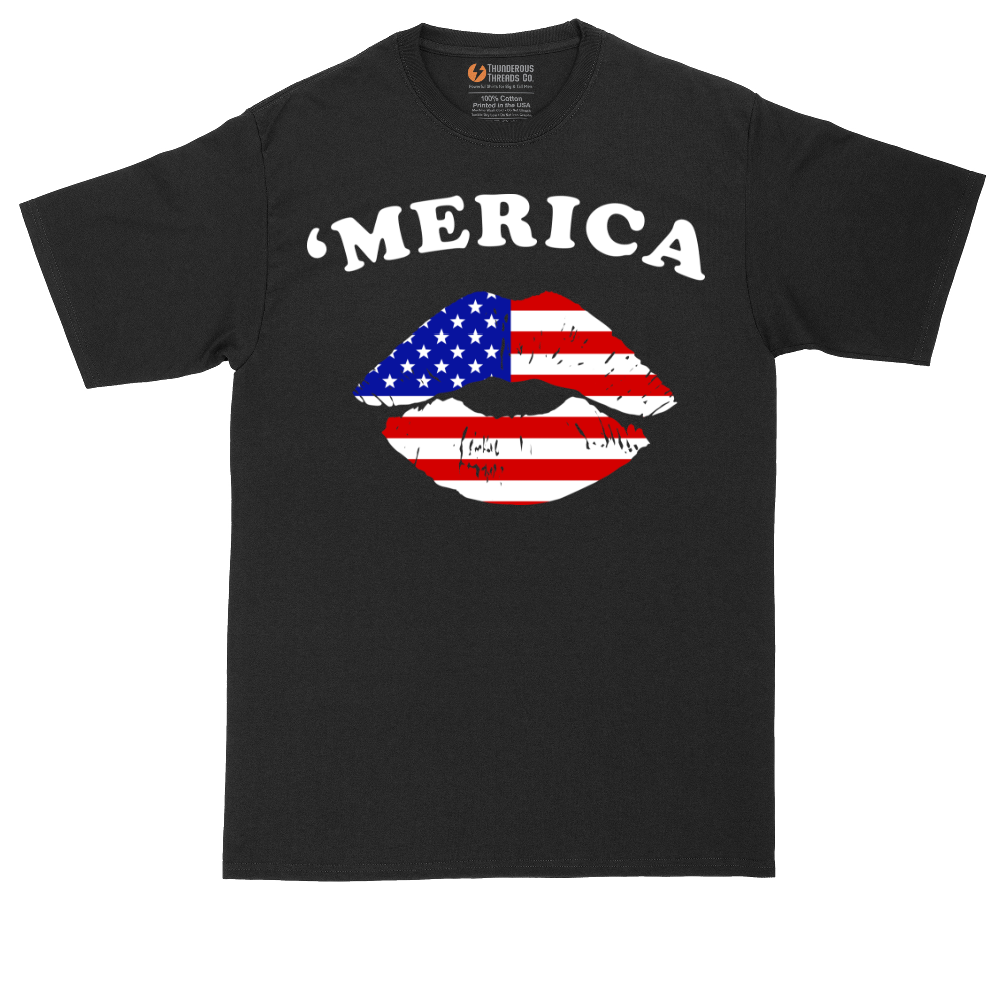 America Lips | Mens Tall T-Shirt