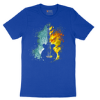 Guitar Fire and Water - Mens T-Shirt - Sizes S - 6XL