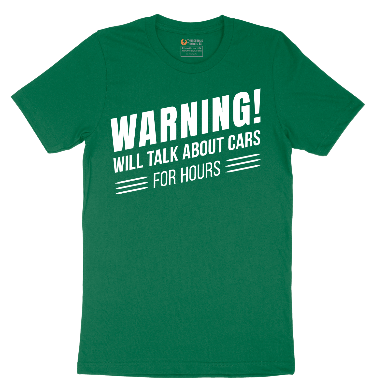 Warning Will Talk About Cars for Hours - Mens T-Shirt - Sizes S - 6XL