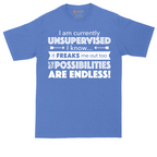 I'm Currently Unsupervised | Mens Tall T-Shirt