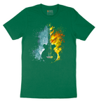 Guitar Fire and Water - Mens T-Shirt - Sizes S - 6XL