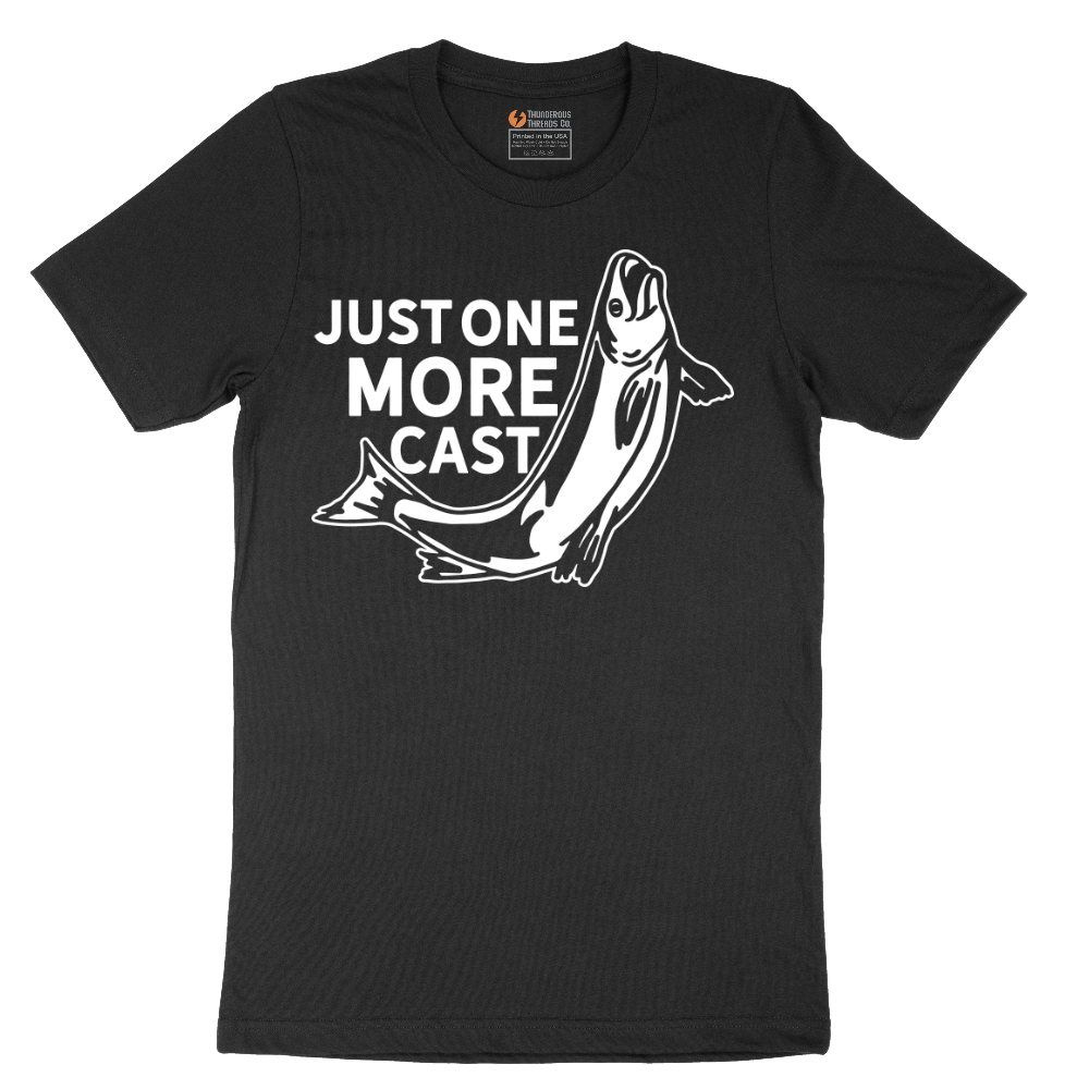 Just One More Cast - Mens T-Shirt - Sizes S - 6XL