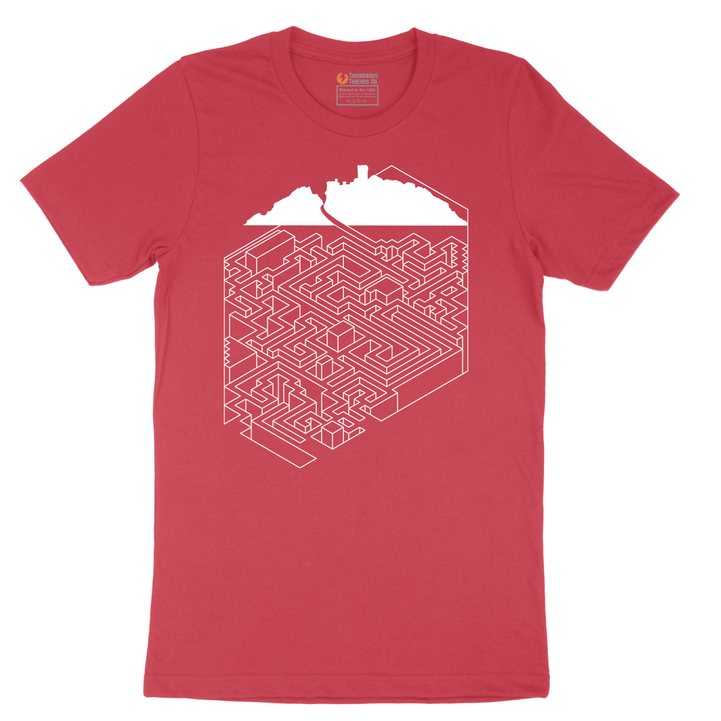 Cube Castle Maze Maze - Mens T-Shirt - Sizes S - 6XL