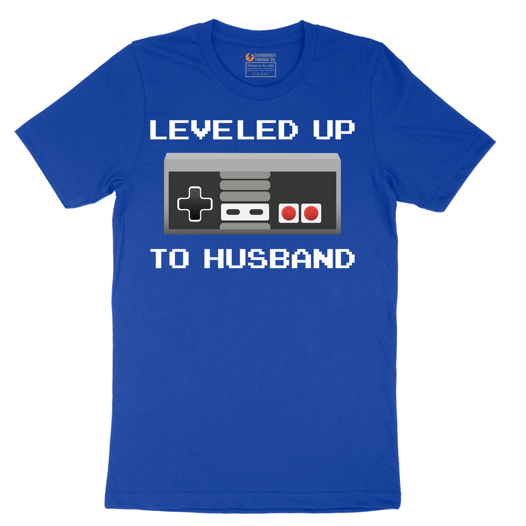 Leveled Up to Husband - Mens T-Shirt - Sizes S - 6XL