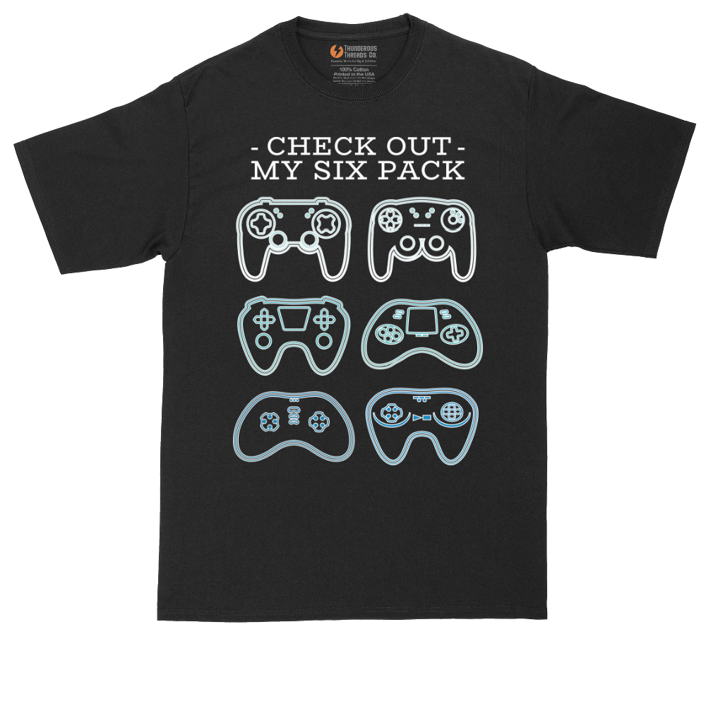 Check Out My Six Pack Video Game Version | Mens Tall T-Shirt