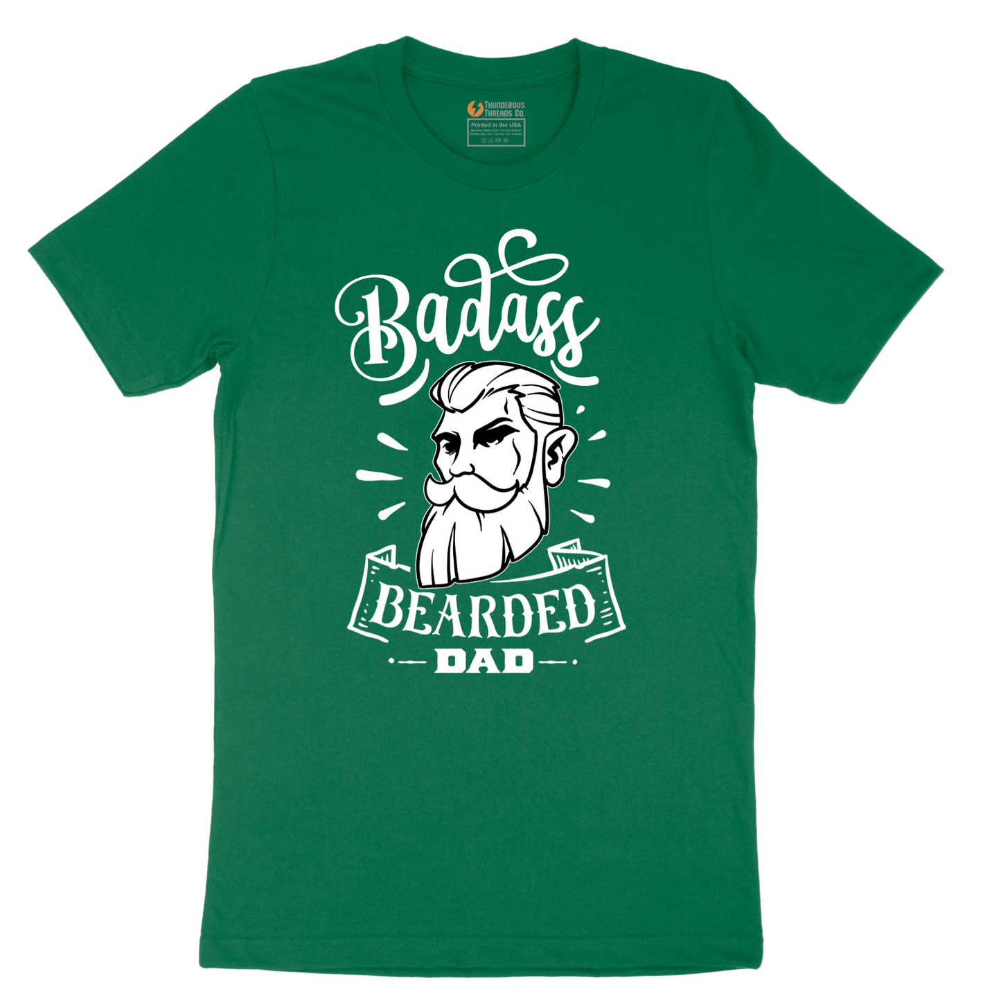 Bad Ass Bearded - Mens T-Shirt - Sizes S - 6XL