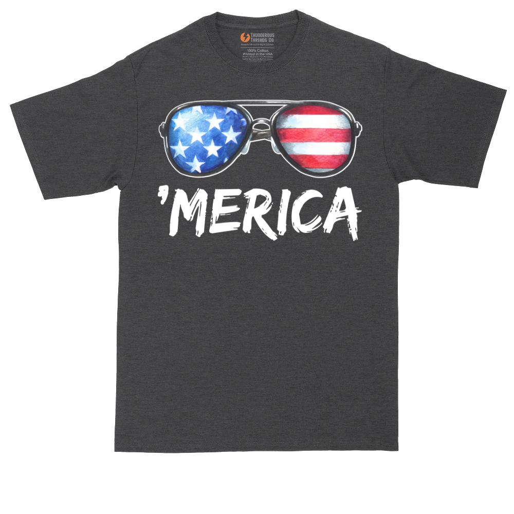Flag Sun Glasses | Mens Tall T-Shirt