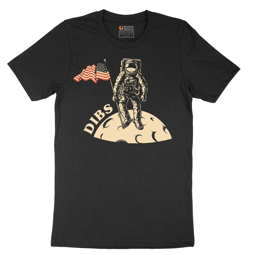 Dibs America Moon Landing - Mens T-Shirt - Sizes S - 6XL