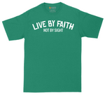 Live By Faith | Mens Tall T-Shirt