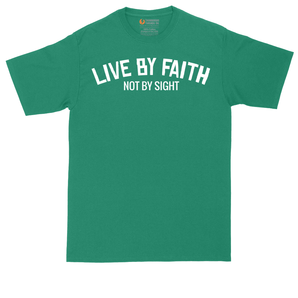Live By Faith | Mens Tall T-Shirt