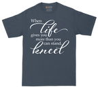 When Life Give You More Than You Can Stand | Mens Tall T-Shirt