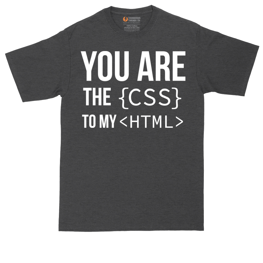 You Are the CSS to My HTML | Mens Tall T-Shirt