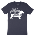 Easily Distracted by Weiners - Mens T-Shirt - Sizes S - 6XL