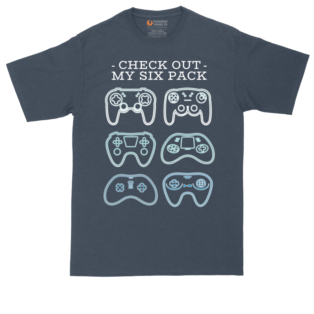 Check Out My Six Pack Video Game Version | Mens Tall T-Shirt