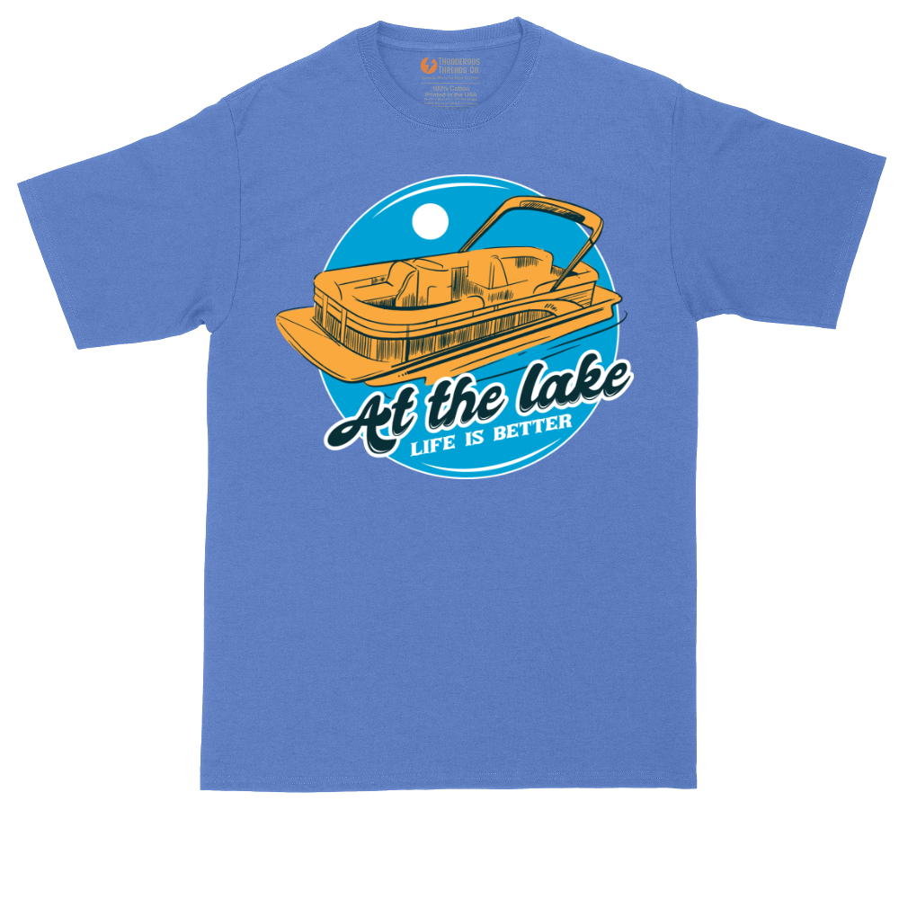At the Lake Life is Better | Mens Tall T-Shirt