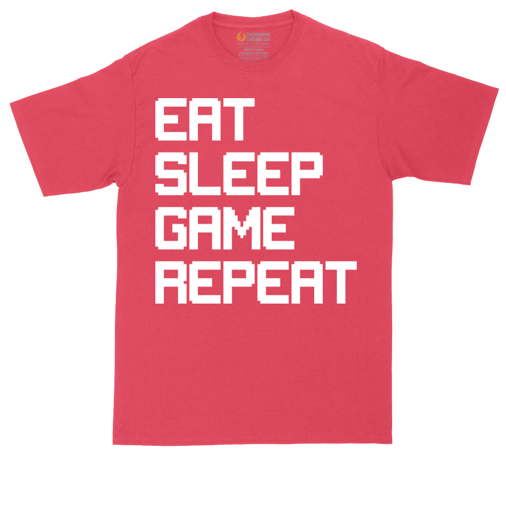 Eat Sleep Game Repeat | Mens Tall T-Shirt