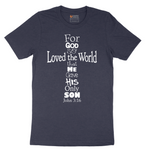 John 3_16 Cross - Mens T-Shirt - Sizes S - 6XL