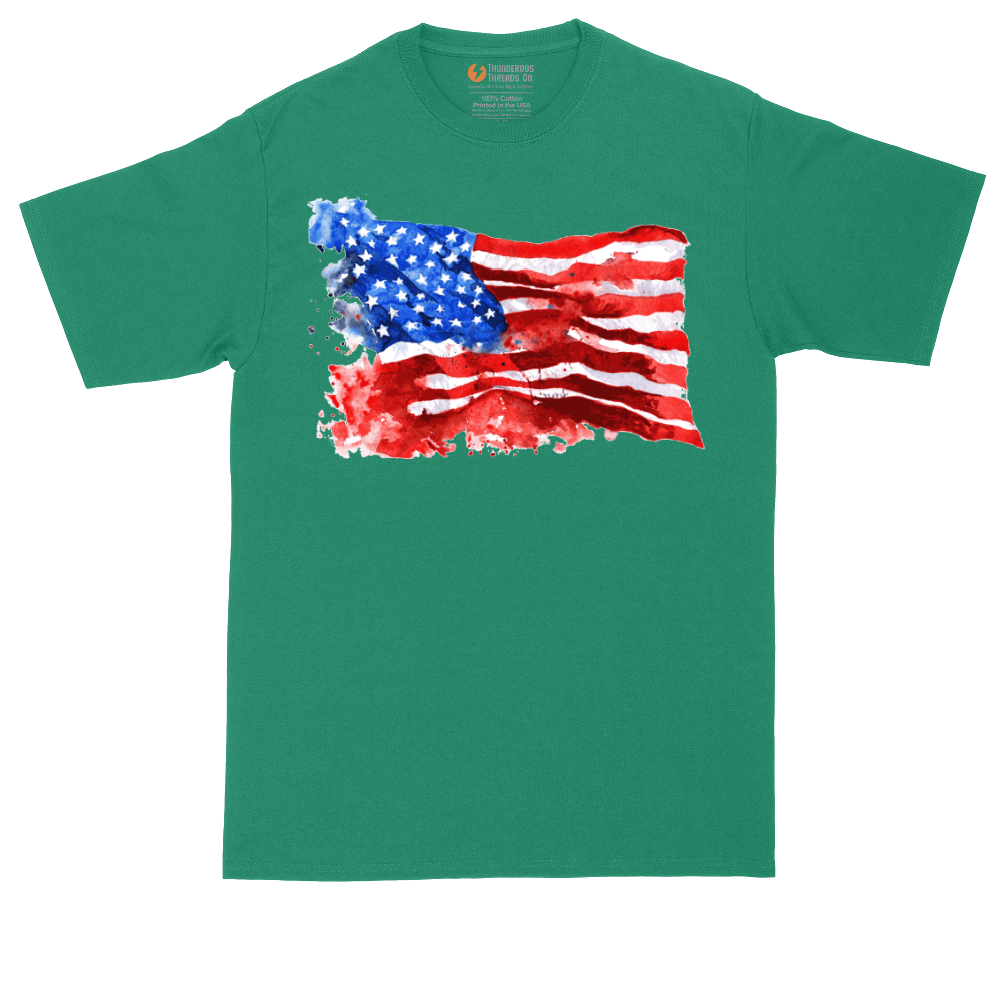 USA Flag Grunge | Mens Tall T-Shirt
