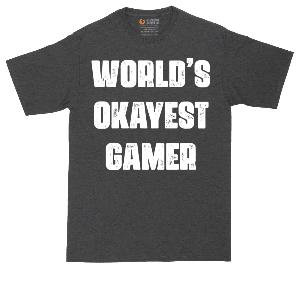 Worlds Okayest Gamer | Mens Tall T-Shirt