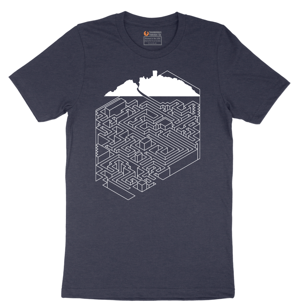 Cube Castle Maze Maze - Mens T-Shirt - Sizes S - 6XL