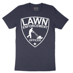 Lawn Enforcement Officer_Push Mower - Mens T-Shirt - Sizes S - 6XL