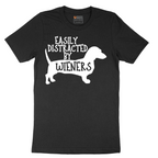 Easily Distracted by Weiners - Mens T-Shirt - Sizes S - 6XL