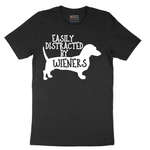 Easily Distracted by Weiners - Mens T-Shirt - Sizes S - 6XL