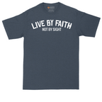 Live By Faith | Mens Tall T-Shirt